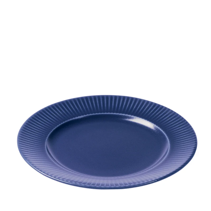 Groovy Frühstücksteller Ø21 cm blau Steingut