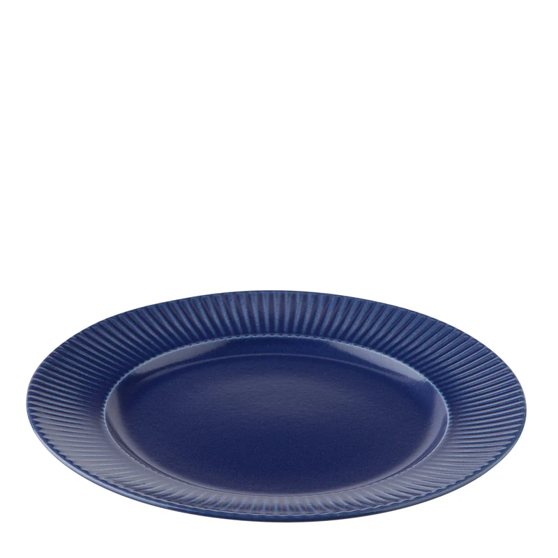 Groovy Frühstücksteller Ø21 cm blau Steingut