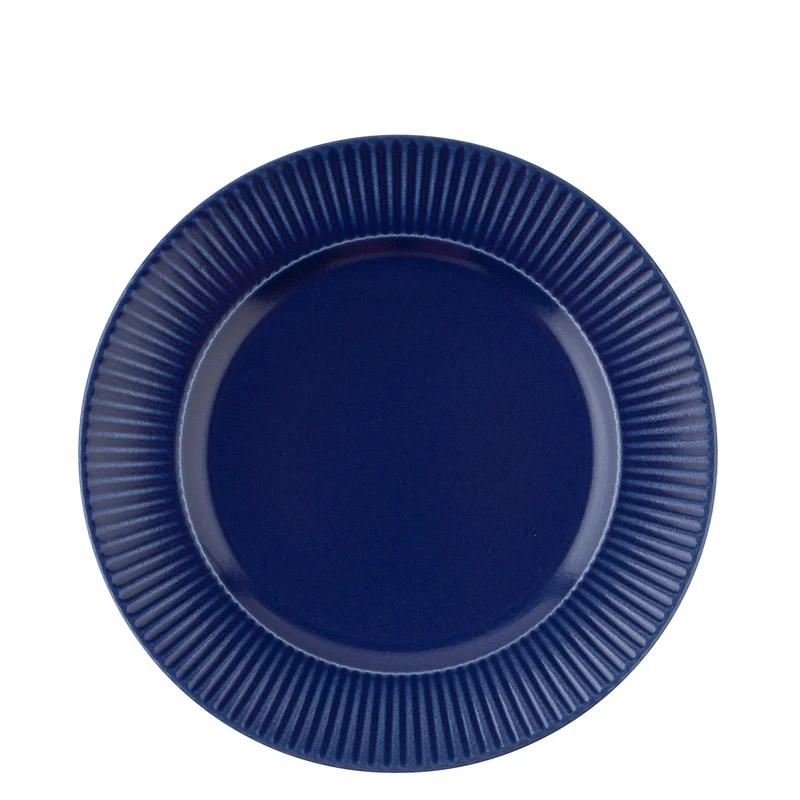 Groovy Frühstücksteller Ø21 cm blau Steingut