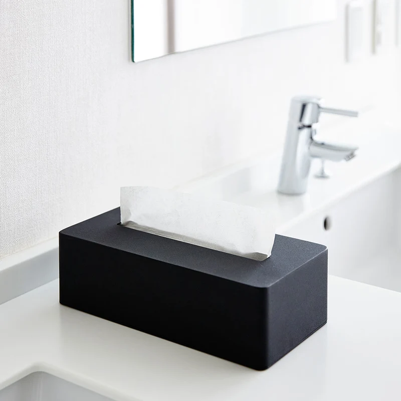Tissue-Box Metall schwarz Yamazaki
