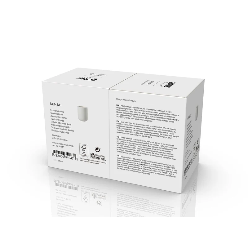 Zone Denmark Zahnbürstenbecher Sensu White