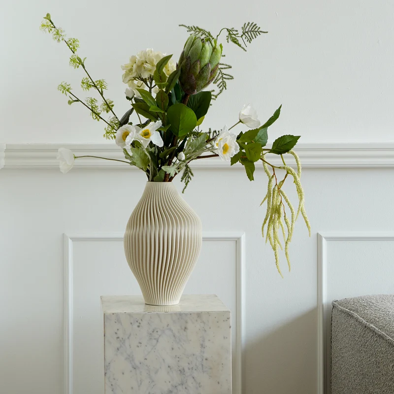 Strøm 3D Keramikvase - M