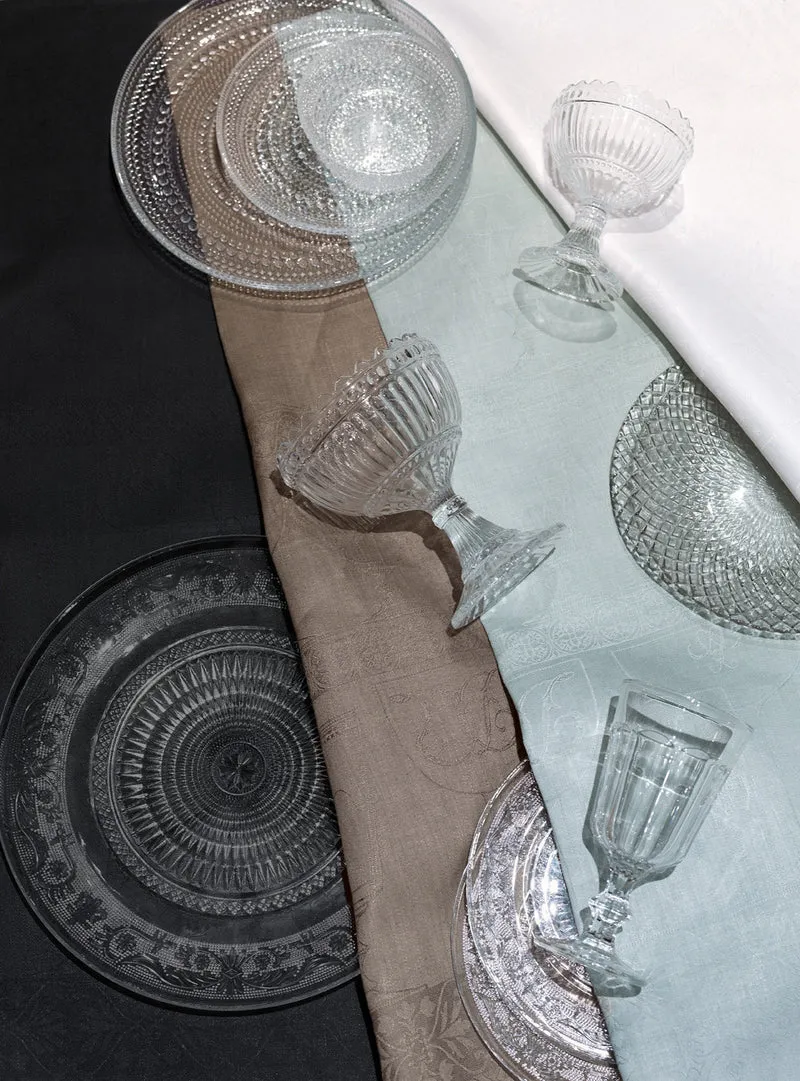 -Le Jacquard Francais- Geschirrtuch 80x60cm "Essuie Verres CRISTAL" 100% Leinen