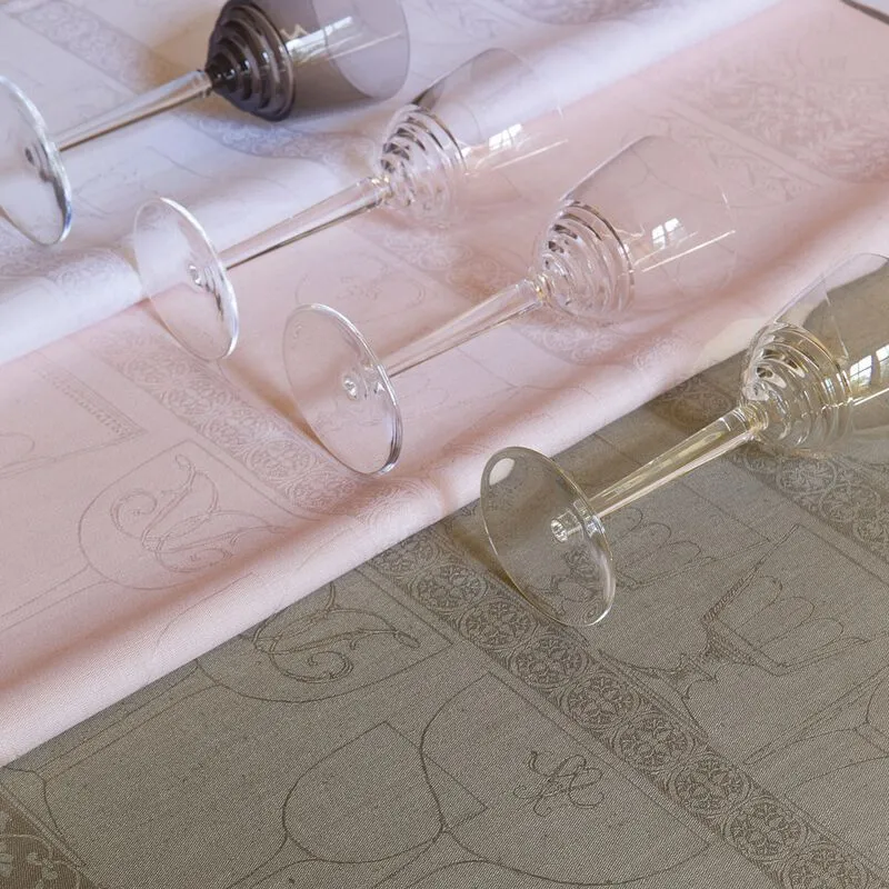 -Le Jacquard Francais- Geschirrtuch 80x60cm "Essuie Verres CRISTAL" 100% Leinen