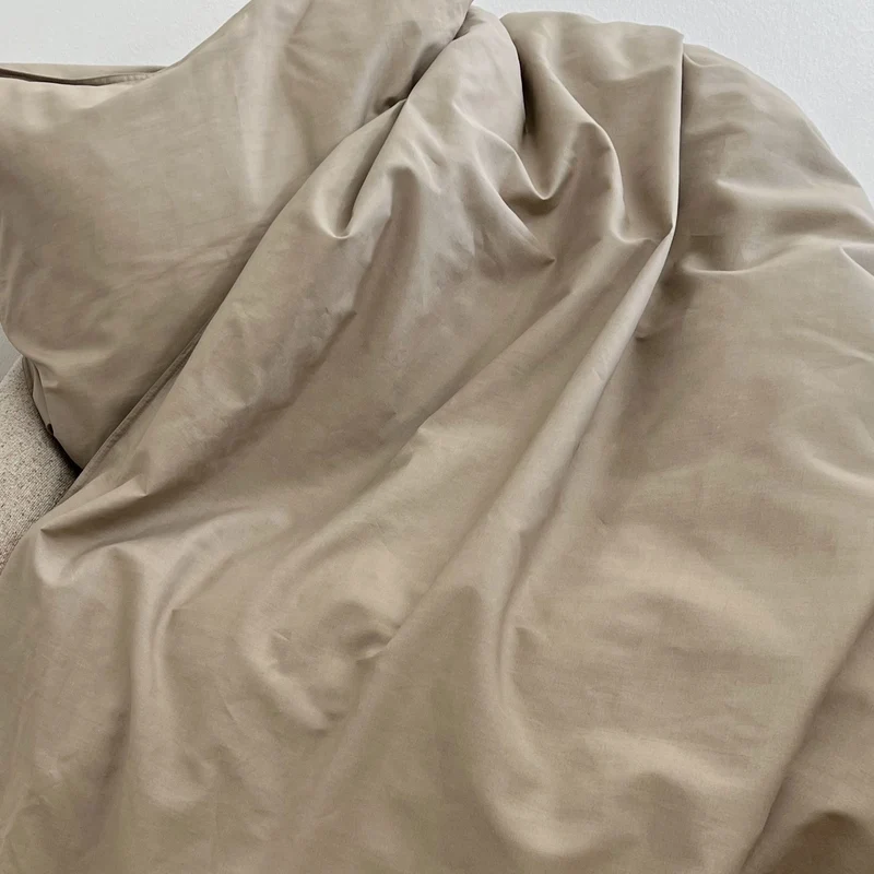 Percale-Bettwäsche 140x200 cm in der Farbe Mud