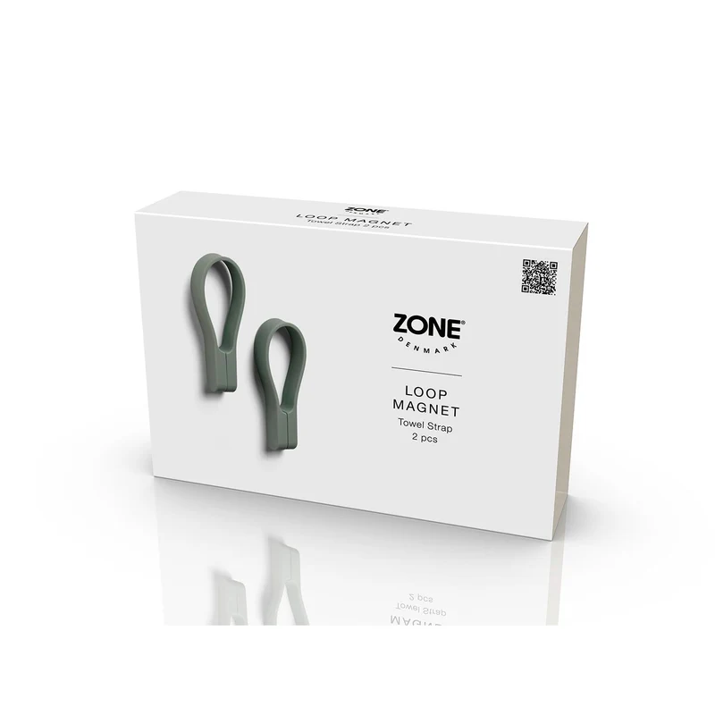 Zone Denmark Handtuchhalter Loop magnet 2 Stck. Olive green