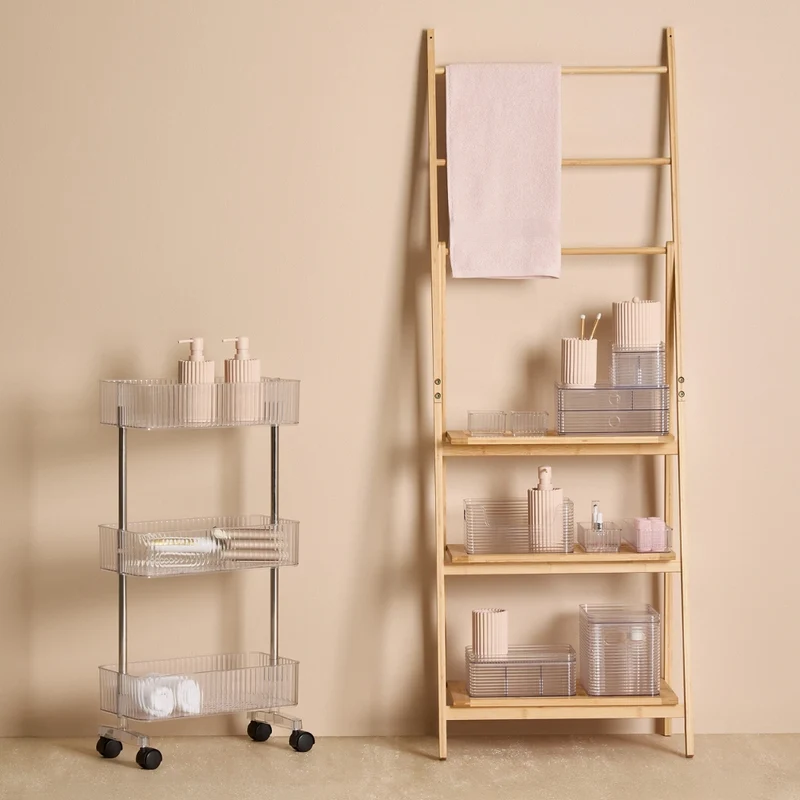 Stijlvol badkamer bakje met 2 lades Five® - Plastor