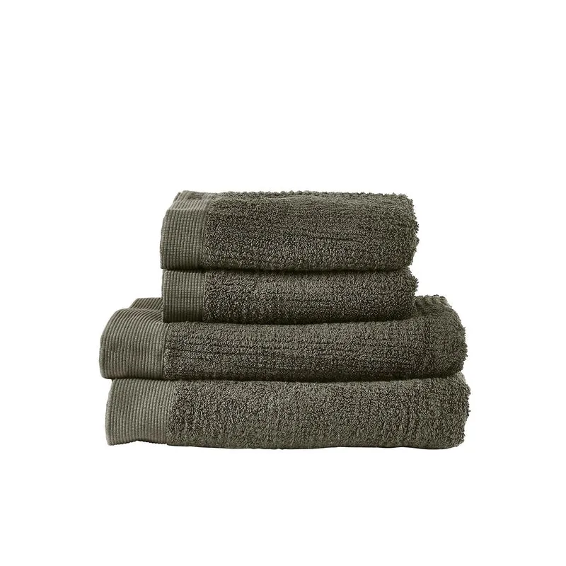 Zone Denmark Handtuch Classic 4 Stck. Olive green