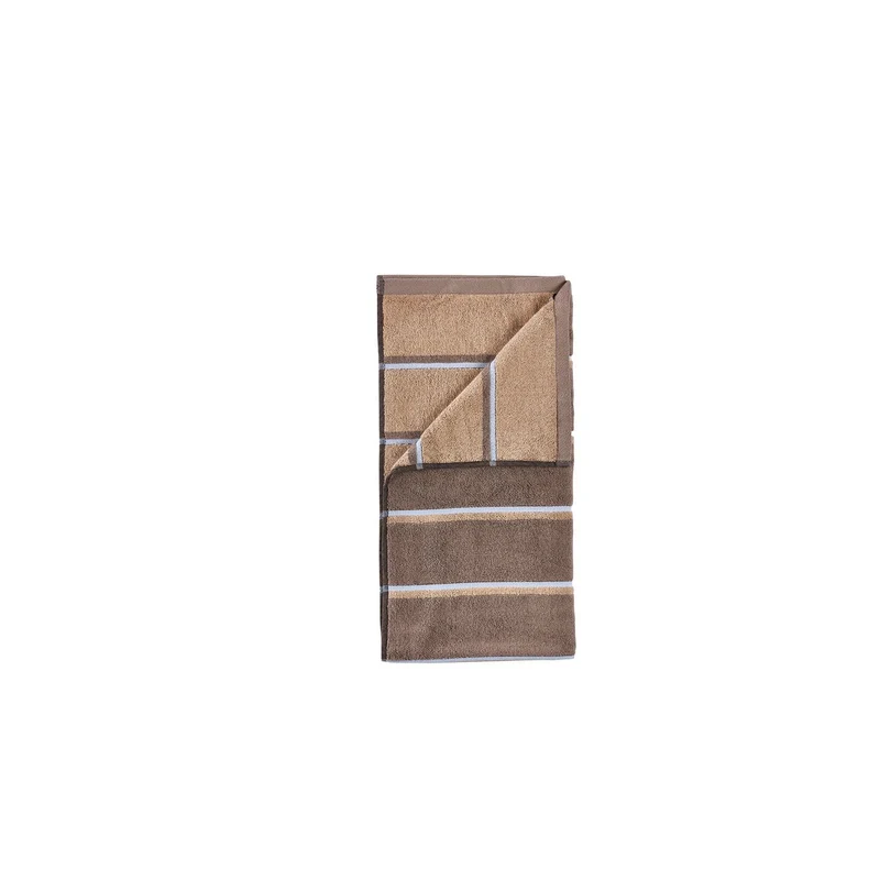 Zone Denmark Handtuch Sauna 50x100 Taupe/Camel/Sky Blue