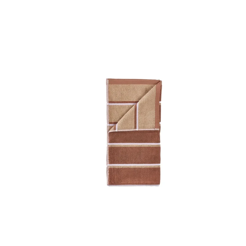 Zone Denmark Handtuch Sauna 50x100 Terracotta/Camel/Lupine