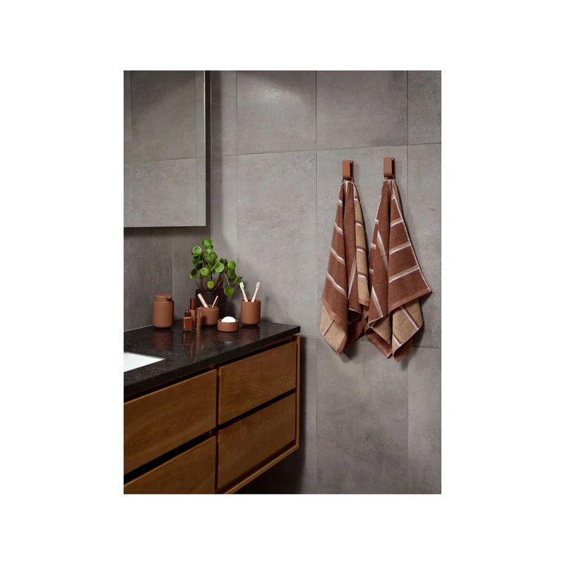 Zone Denmark Handtuch Sauna 50x100 Terracotta/Camel/Lupine