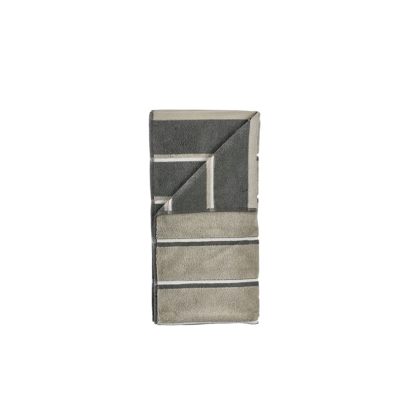 Zone Denmark Badehandtuch Sauna 70x140 Eucalypus/Olive Green/Soft Grey