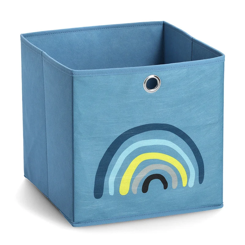 Aufbewahrungsbox Kinderzimmer Regenbogen blau Zeller