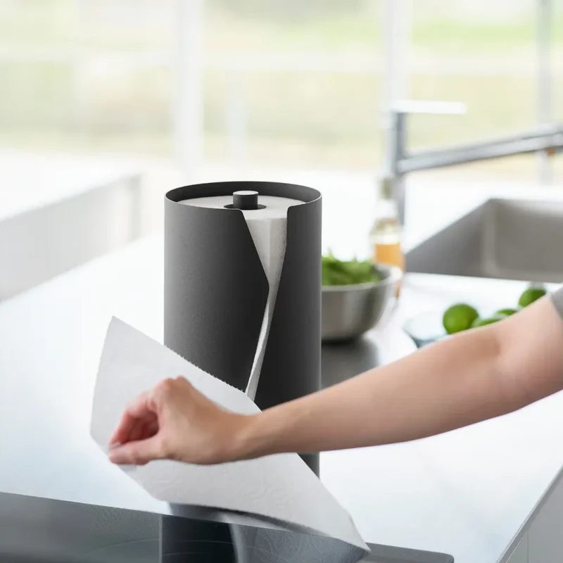 Küchenrollenhalter für breite Küchenrollen bis Ø 15 cm Yamazaki
