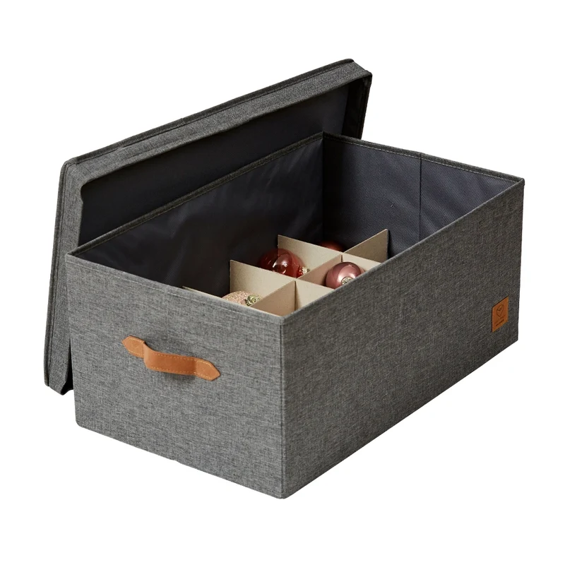 Weihnachtskugeln Aufbewahrungsbox grau 30 Kugeln Store It