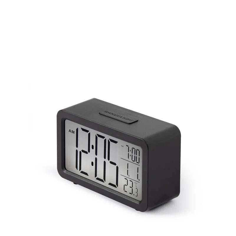 Digitaler Wecker Schwarz