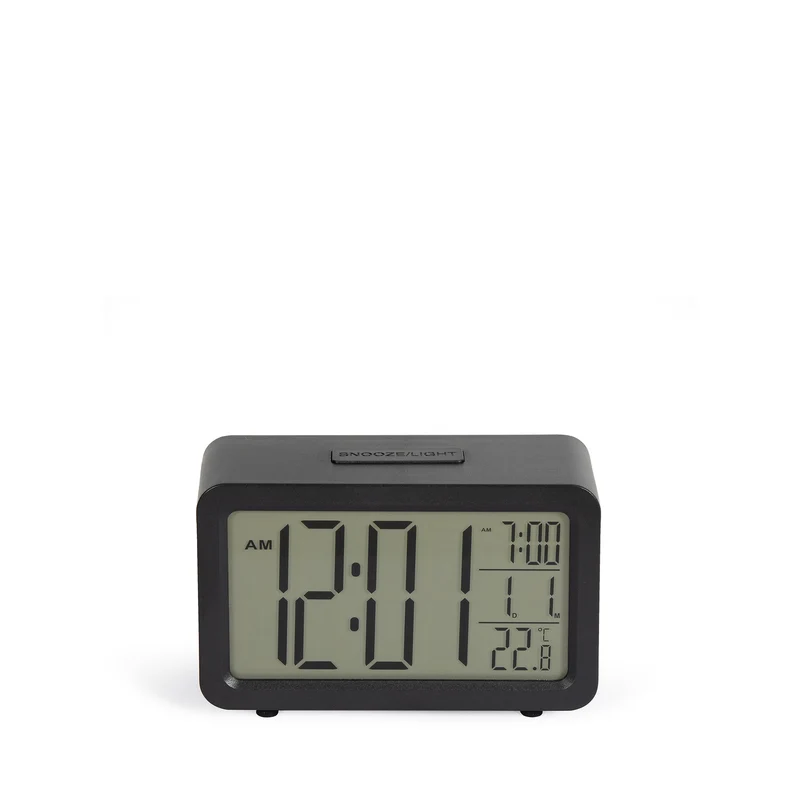 Digitaler Wecker Schwarz
