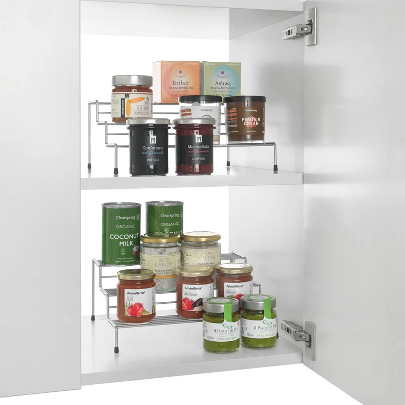 Dosen und Gewürztreppe ausziehbar schwarz Metaltex - Smart Kitchen