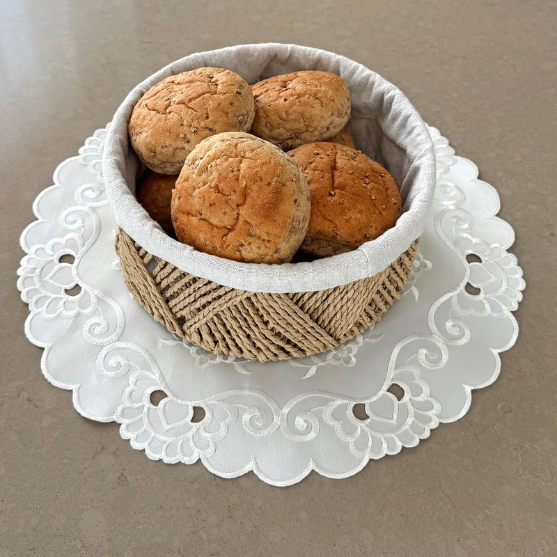 Vintage Spitzen-Tischset D38 cm