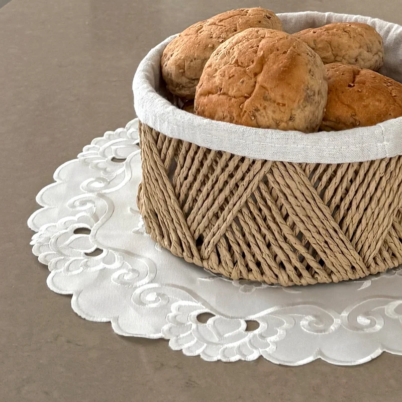 Vintage Spitzen-Tischset D38 cm