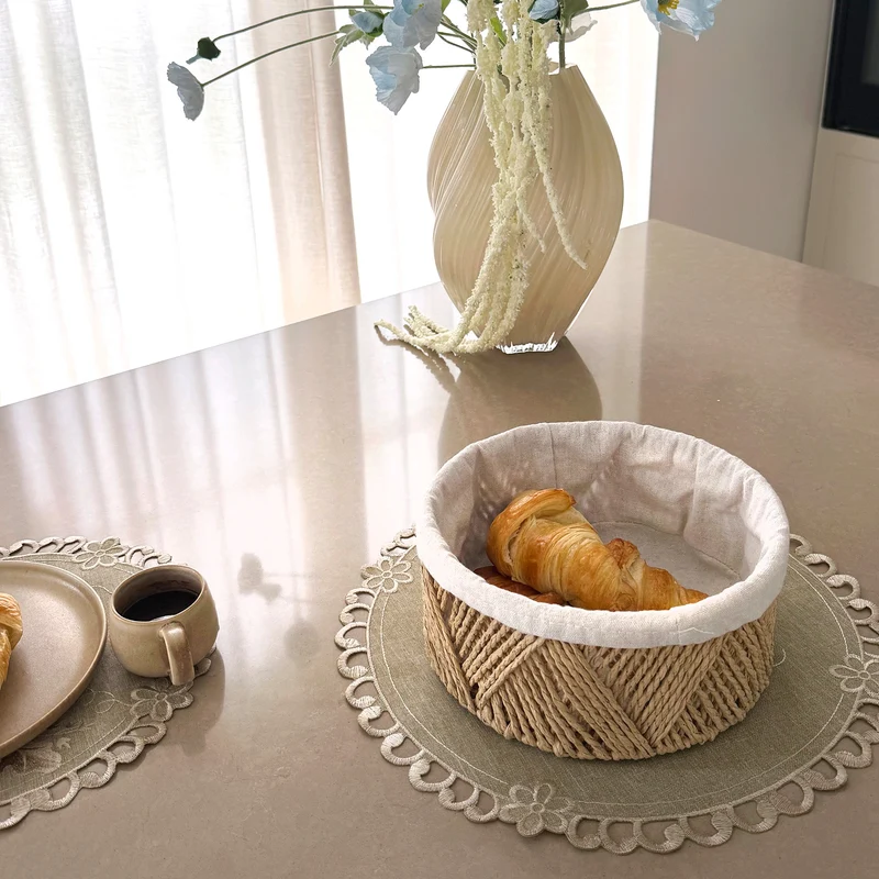 Vintage Spitzen-Tischset D29 cm