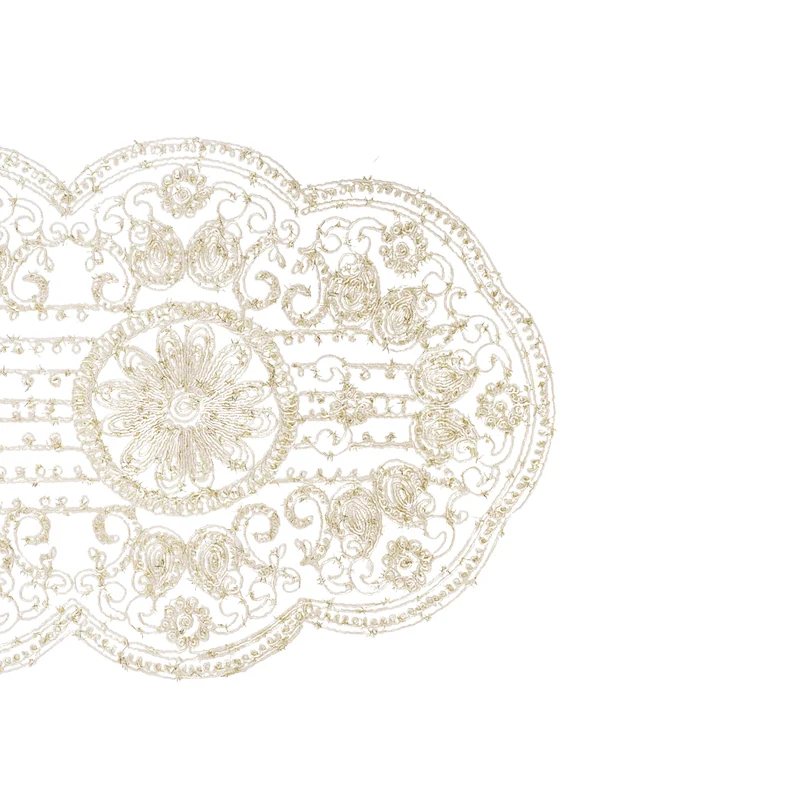 Vintage Spitzen-Tischläufer - Oval