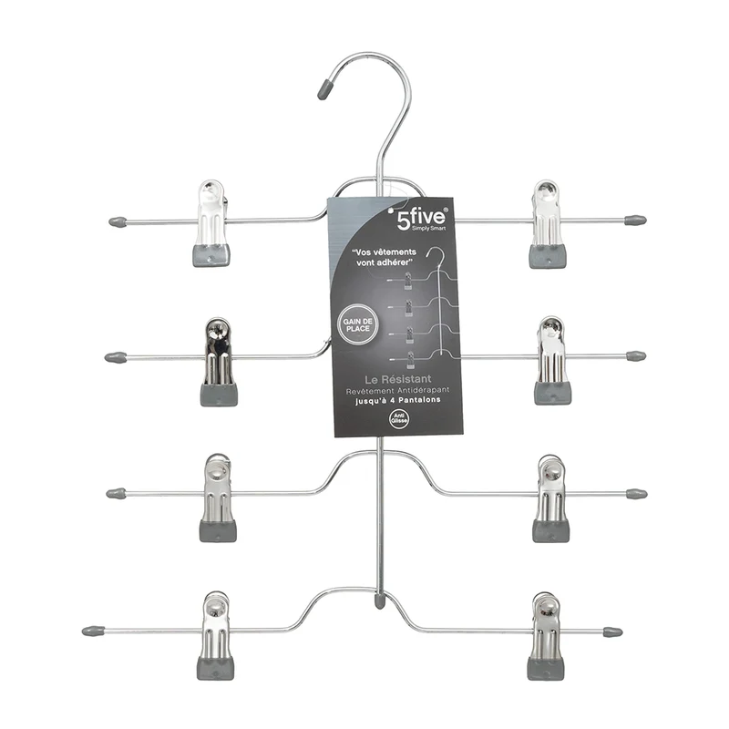Hosenbügel aus Metall mit Five®-Clips