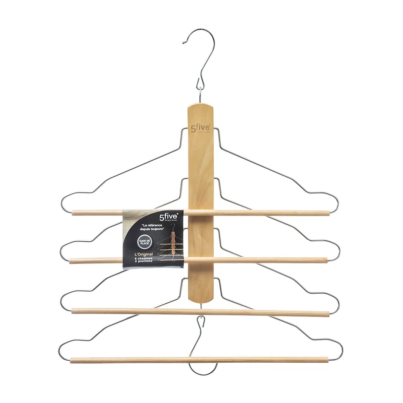 Hemden- oder Hosenbügel aus Holz Five®