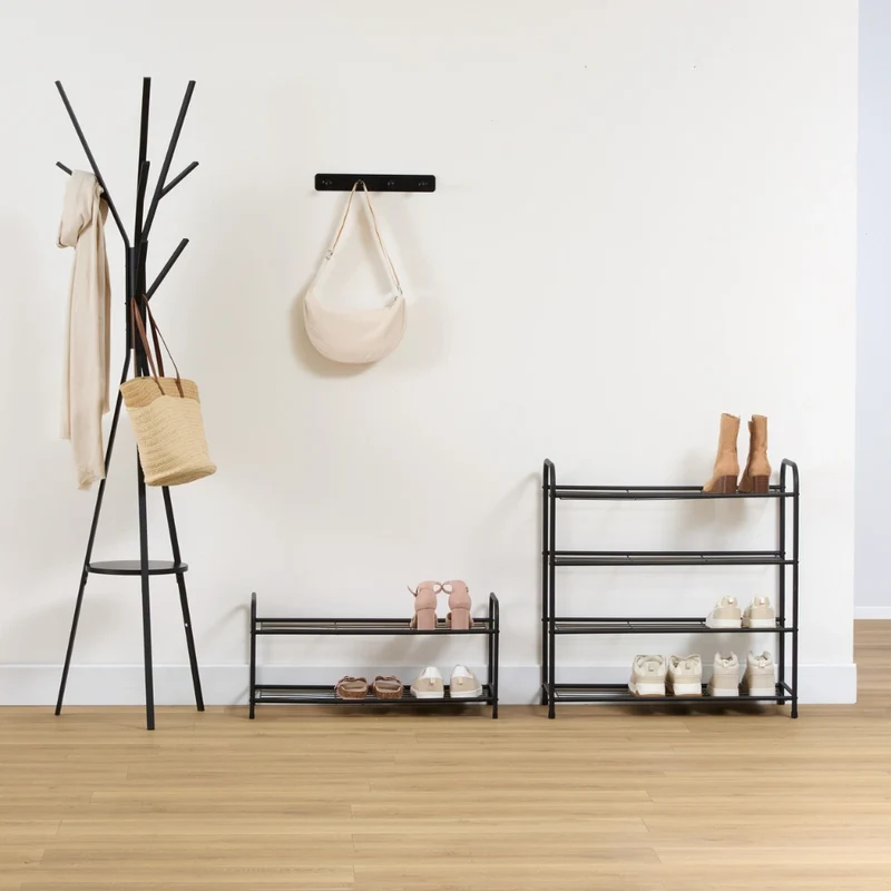 Zwart metalen schoenenrek 12 paar Five®