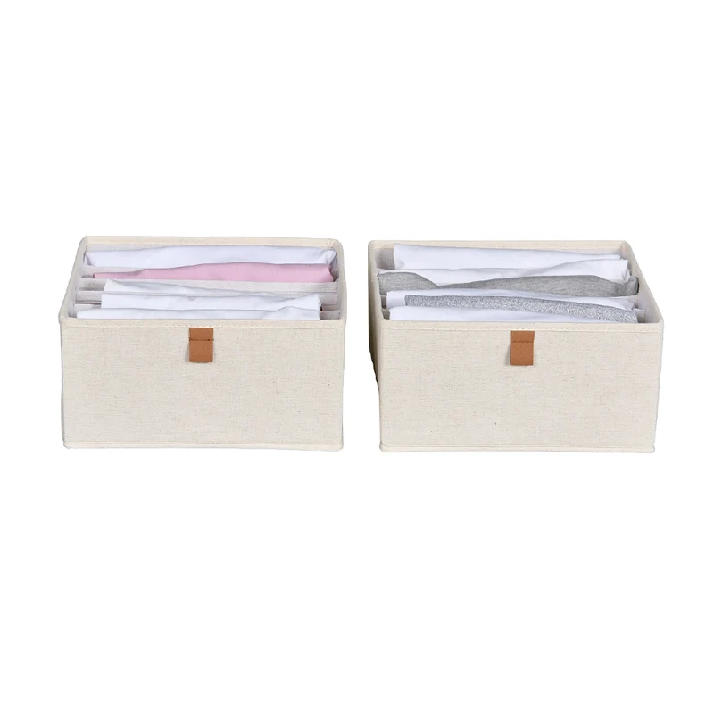 Schubladenkorb beige Kleiderschrank 2x groß 6-seitig Store It