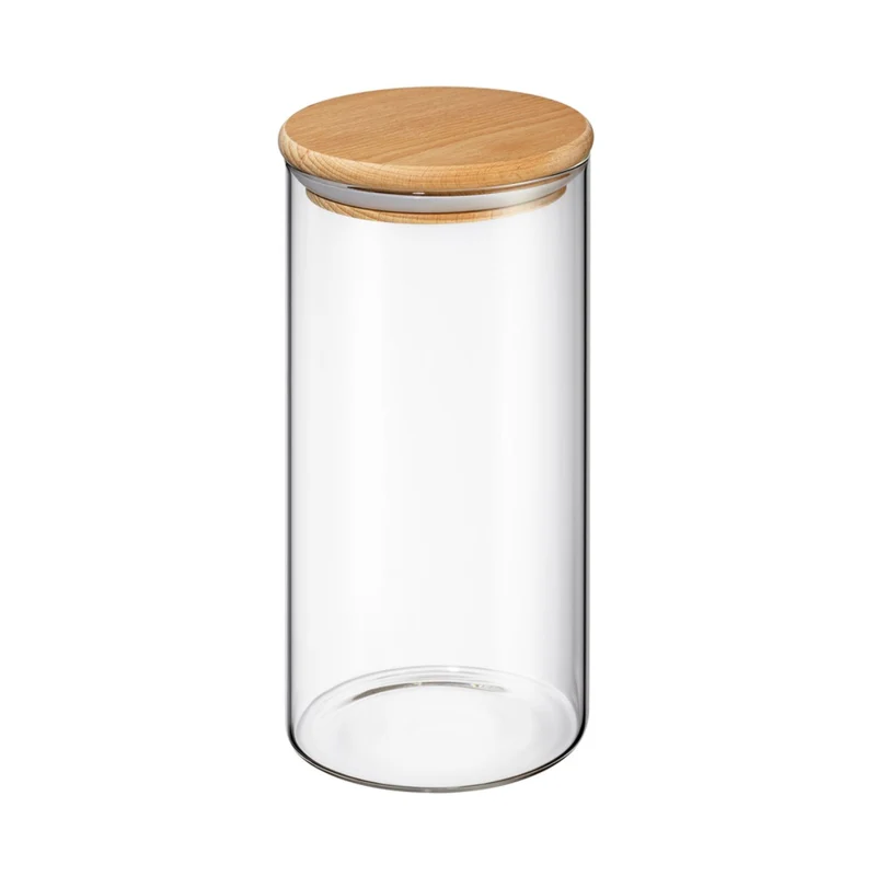 Zassenhaus Vorratsglas mit Holzdeckel 1300 ml