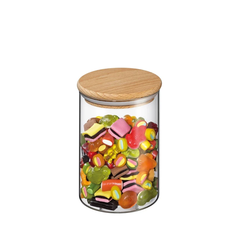 Zassenhaus Vorratsglas mit Holzdeckel 850 ml
