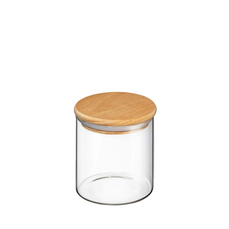 Zassenhaus Vorratsglas mit Holzdeckel 600 ml