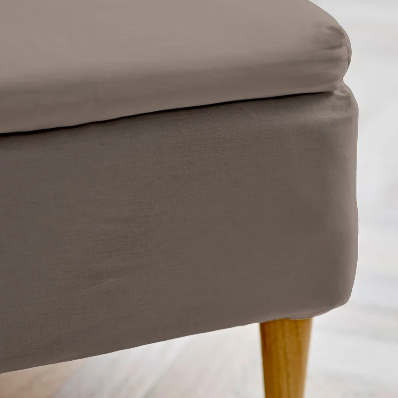 Calm Spannbettlaken 140x200x8 cm Taupe