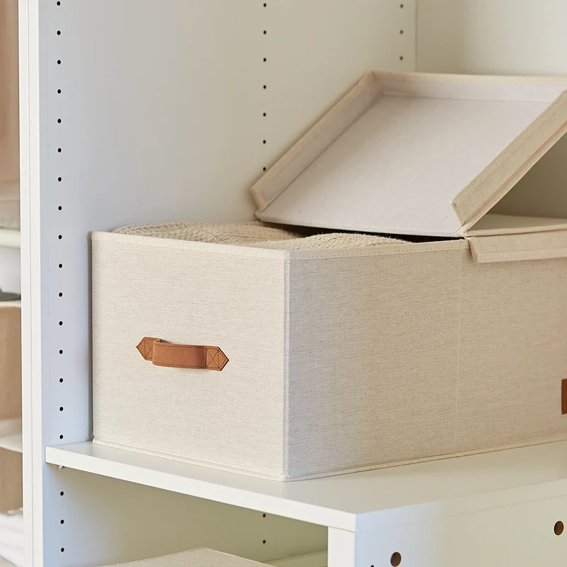 Aufbewahrungsbox beige Kleiderschrank groß Store It