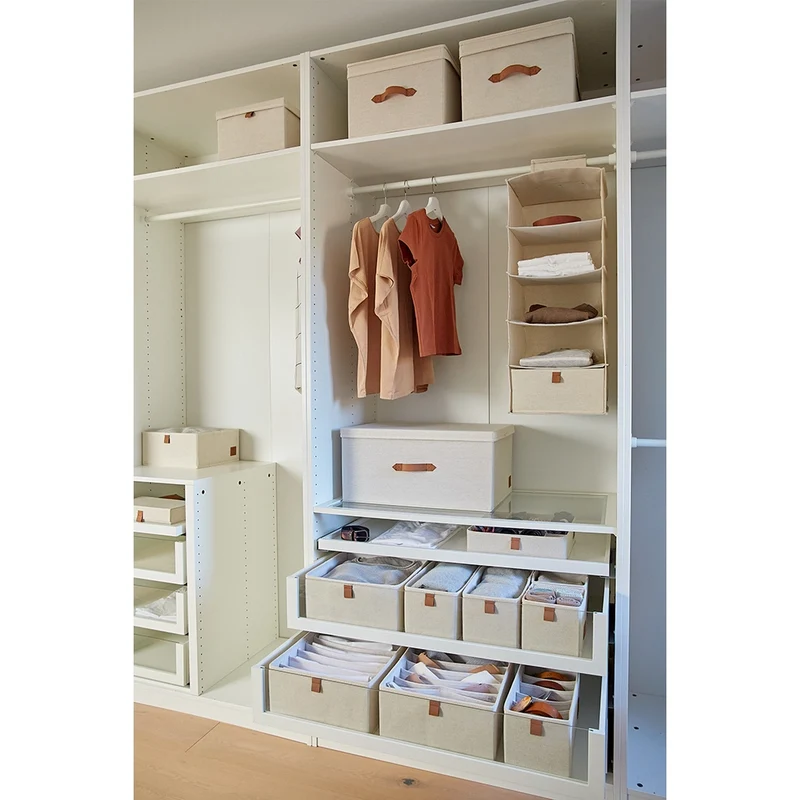 Aufbewahrungsbox beige Kleiderschrank groß Store It