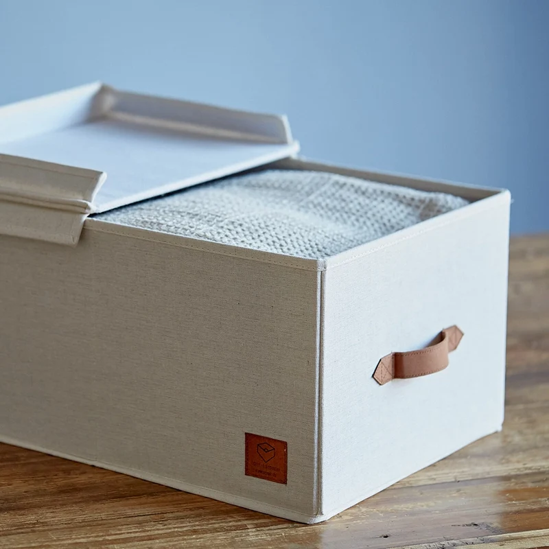 Aufbewahrungsbox beige Kleiderschrank groß Store It