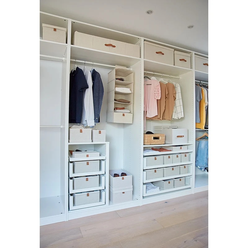 Aufbewahrungsbox beige Kleiderschrank extra groß Store It