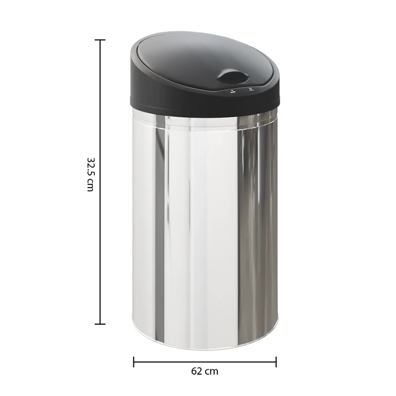 Edelstahl-Abfalleimer mit Sensor Five®