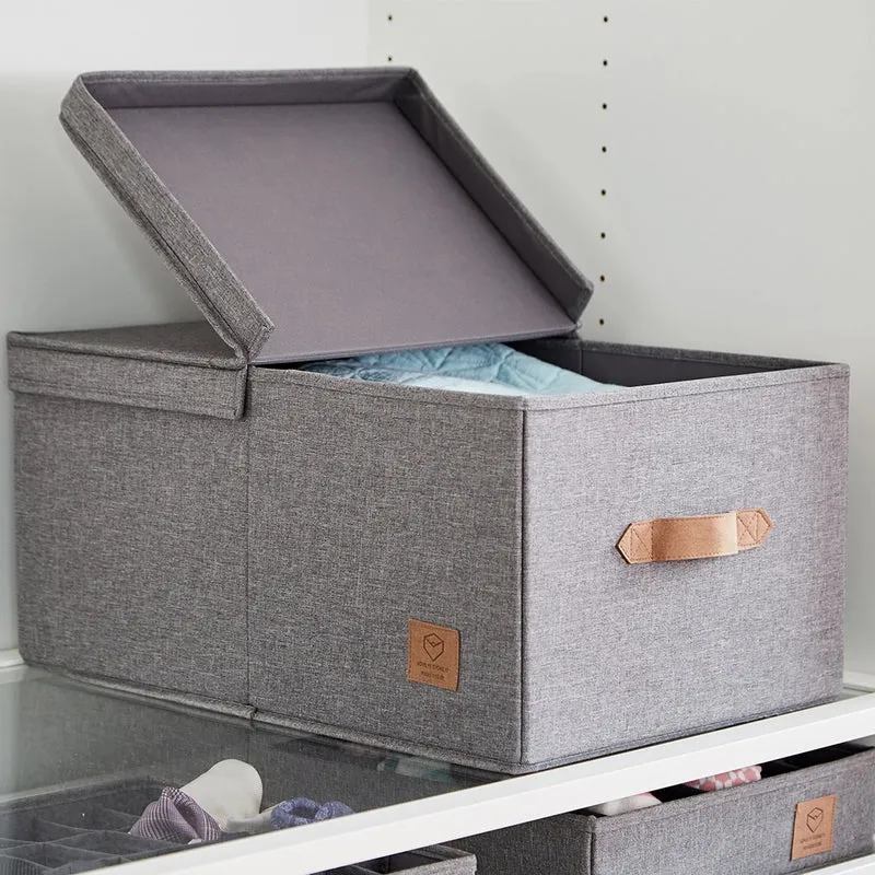 Aufbewahrungsbox grau Kleiderschrank mittel Store It