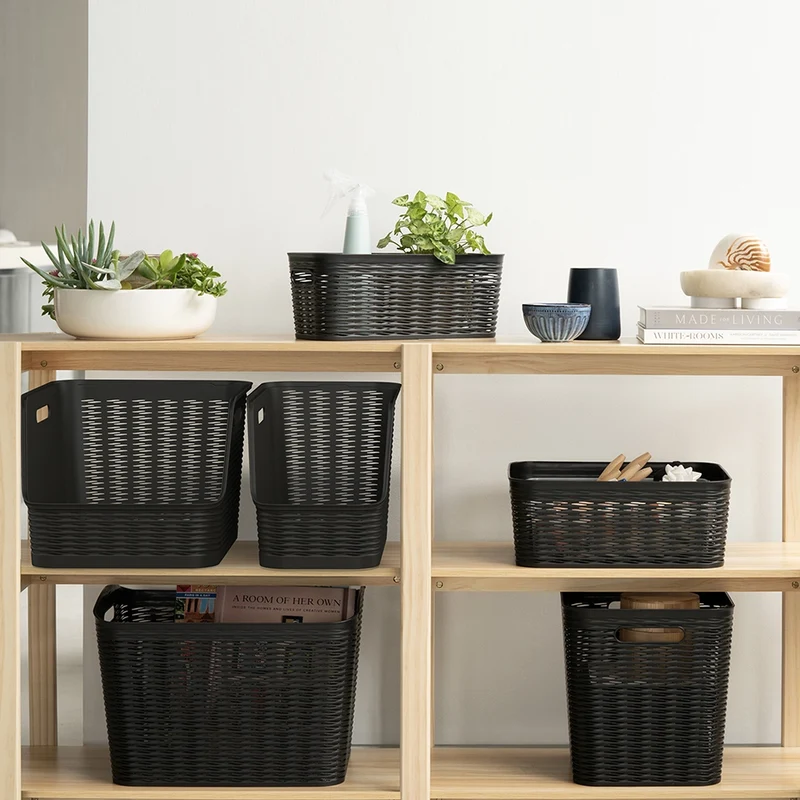 Kunststoffkorb schwarz 16 Liter Ezystorage