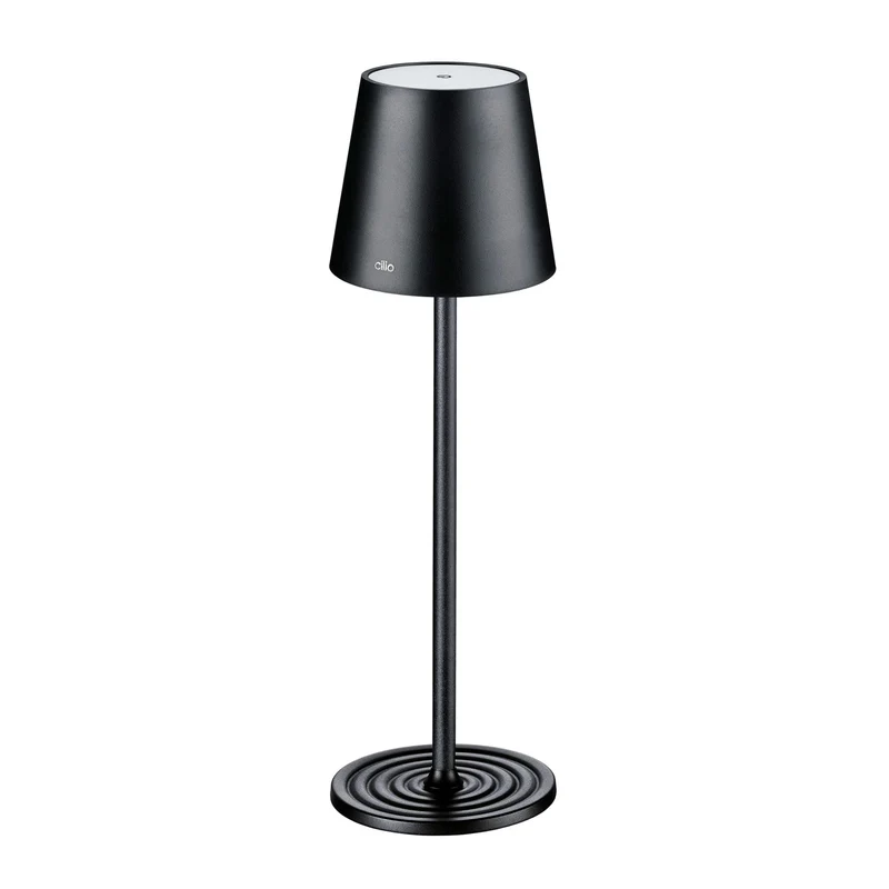 Cilio LED-Tischlampe SOLE schwarz