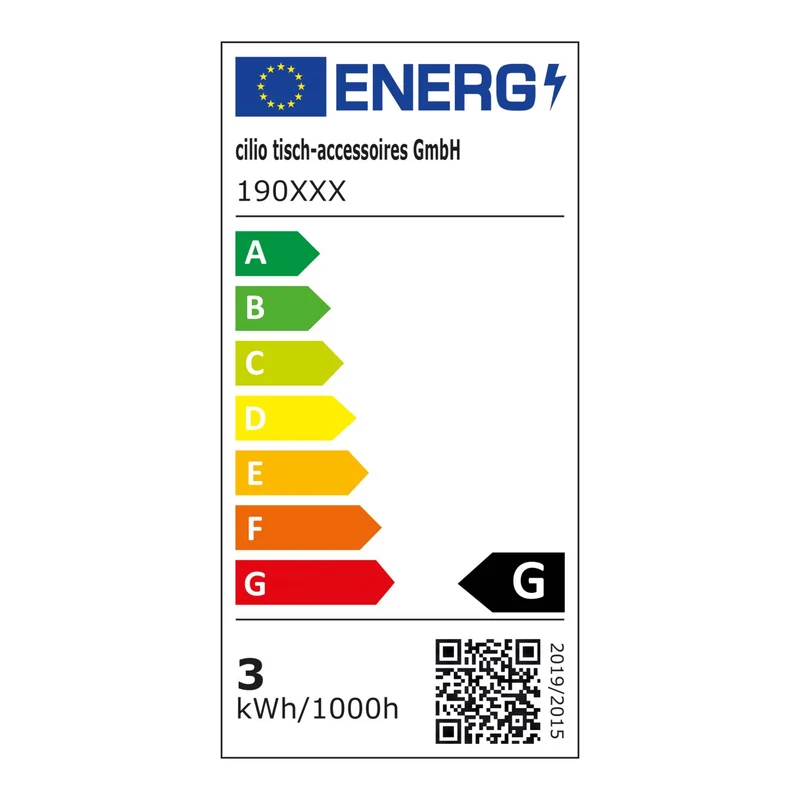 Cilio LED-Flaschenlampe LUCE schwarz