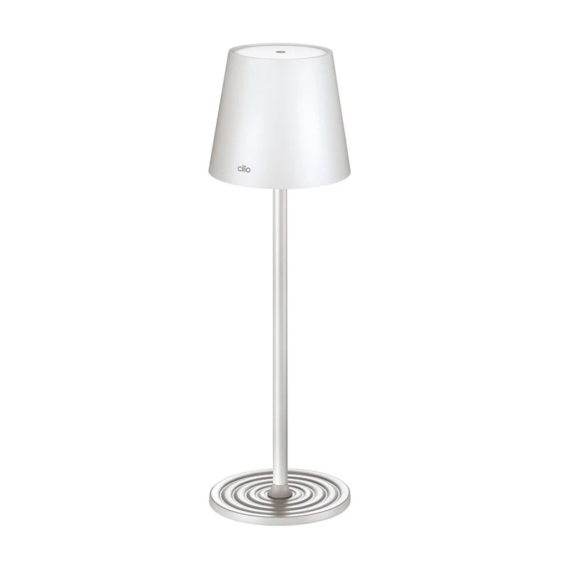 Cilio LED-Tischlampe SOLE weiß