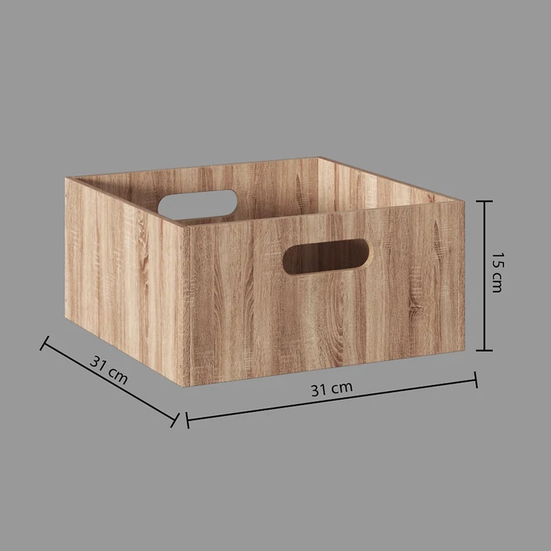 Hellbrauner Schrankkorb aus Holz medium Five®