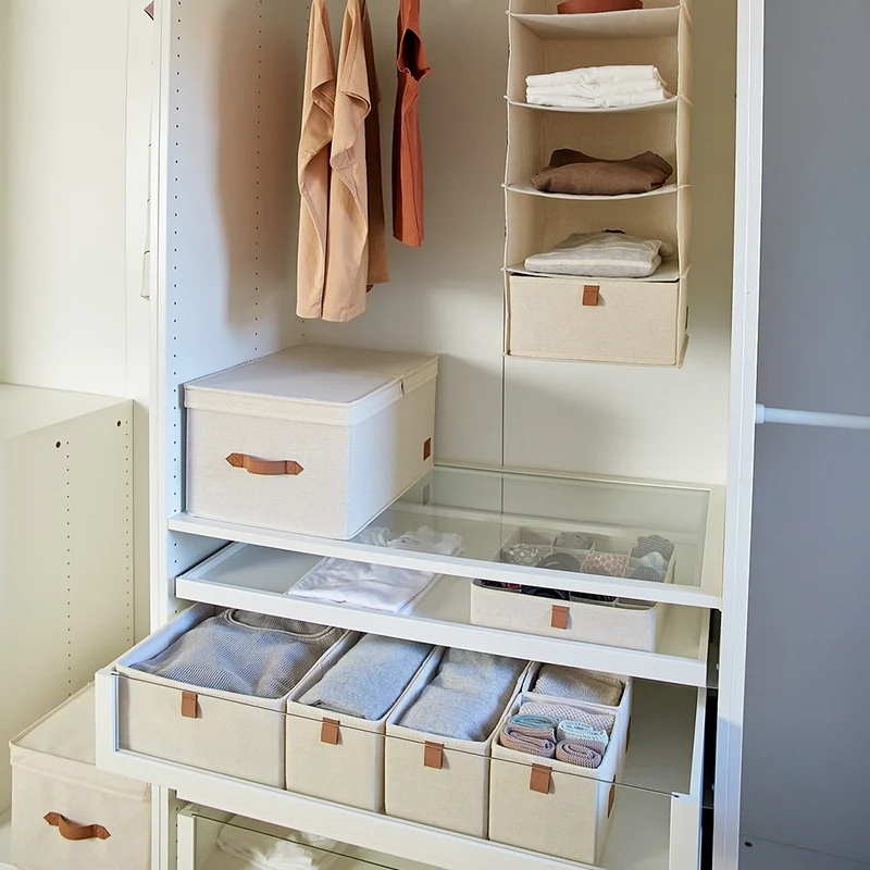Schubladenkorb beige 5-teilig Store It