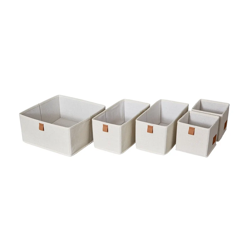 Schubladenkorb beige 5-teilig Store It