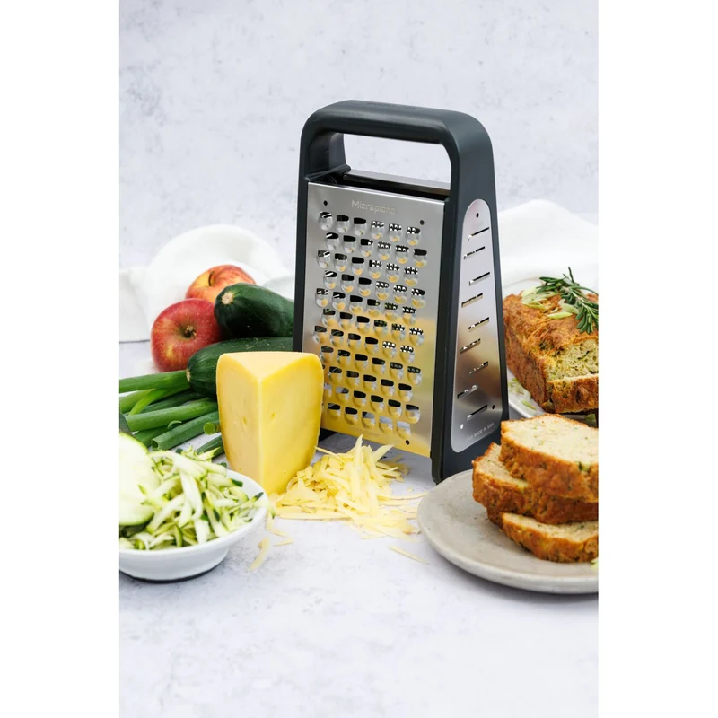 Microplane Box Grater PureCut Anthrazit Grau