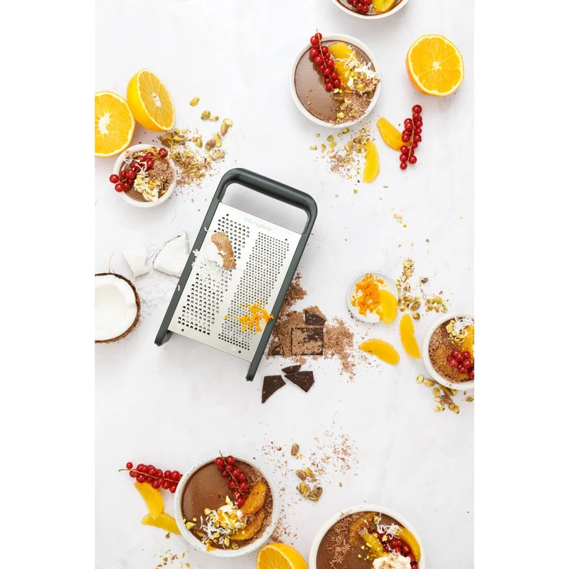 Microplane Box Grater PureCut Anthrazit Grau