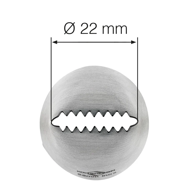 Küchenprofi Sternbandtülle 22 mm